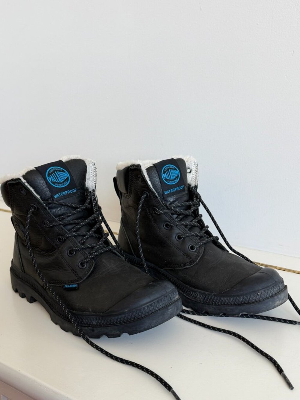 Palladium Pampa Sport Cuff WPS Waterproof Wool Boots Black Women’s US 7.5 EU 39
